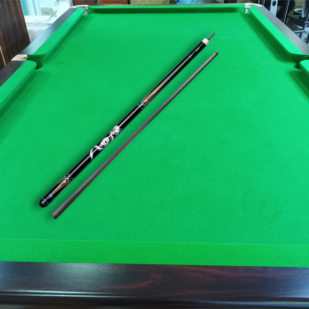 KONLLEN Maple 18.5-20OZ Premier Wood Billiard Pool Cue Cue - 2-Piece Professional 147CM KL-10YF Yellow&Black
