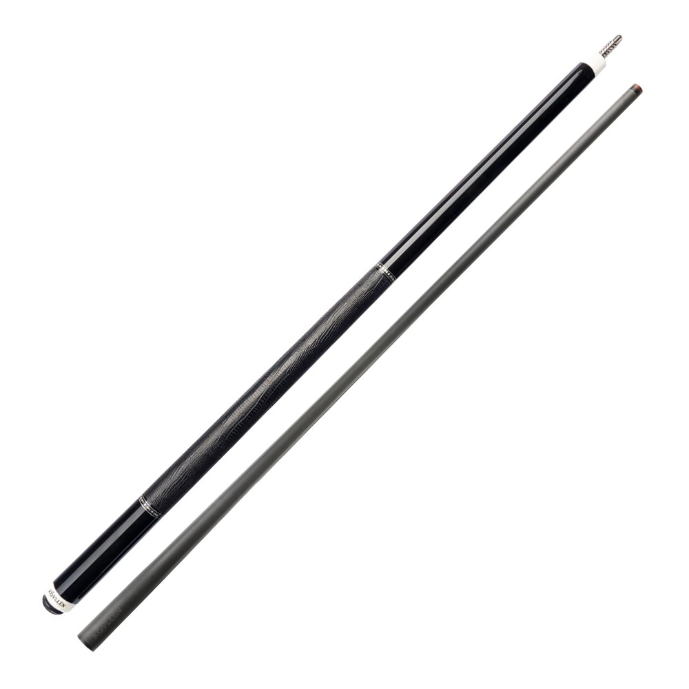 KONLLEN 2-Piece Billiard Wood Cue Maple KL-12BF 147CM Premier Pool - Cue 18.5-20OZ Professional Black