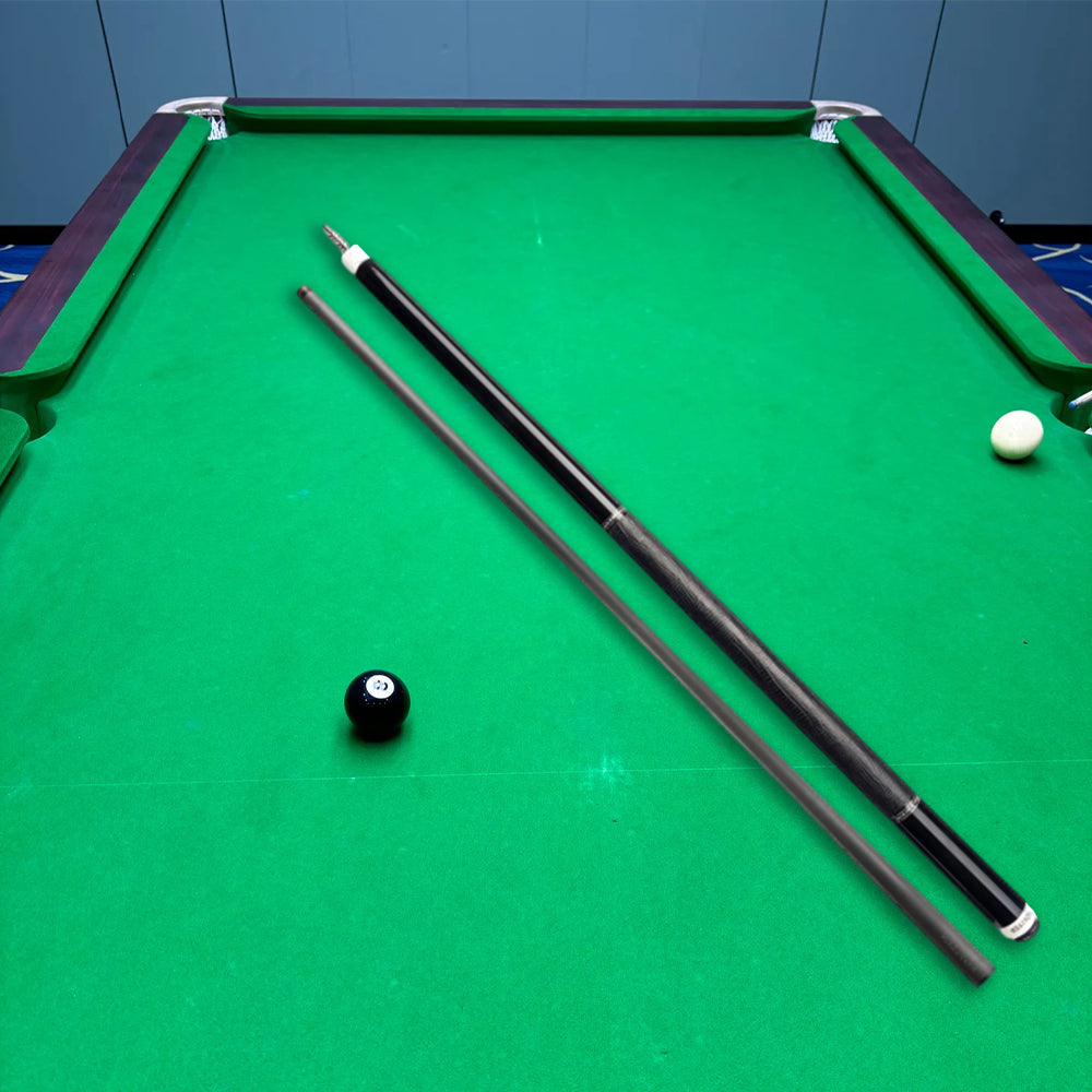 KONLLEN 2-Piece Billiard Wood Cue Maple KL-12BF 147CM Premier Pool - Cue 18.5-20OZ Professional Black
