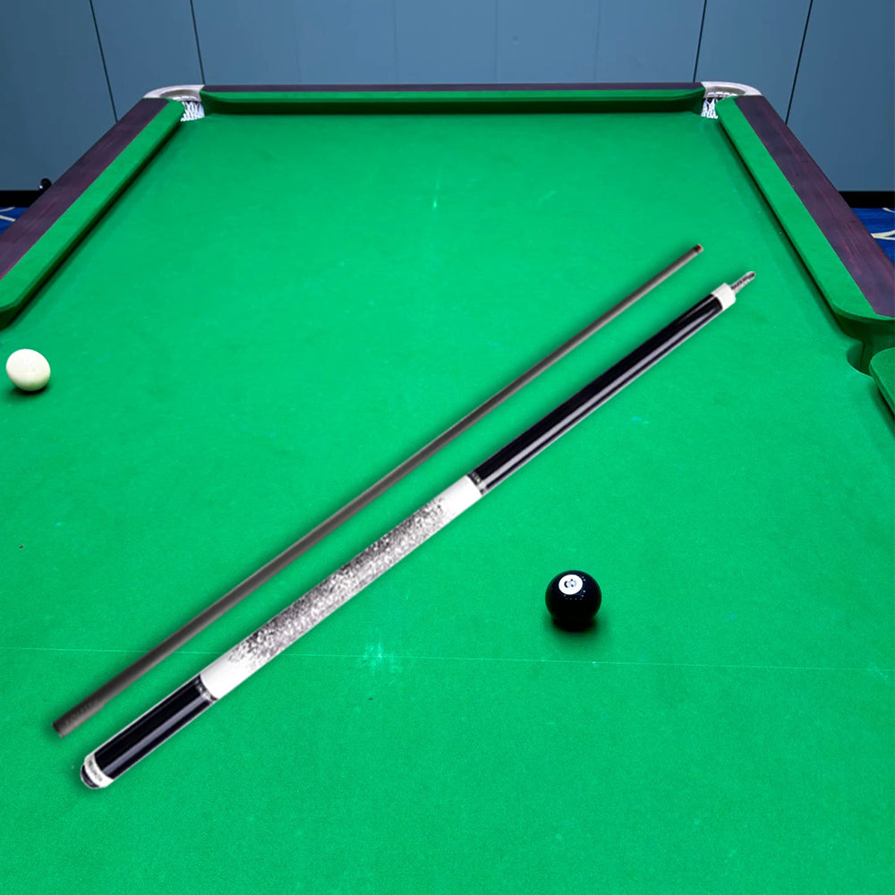 KONLLEN Cue Professional 2-Piece Cue - Billiard KL-12WF Premier Maple Pool 18.5-20OZ Wood 147CM White&Black