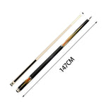 KONLLEN Professional Wood NTZ-C2 Premier - 147CM Cue Billiard 2-Piece Maple Cue Pool 18.5-20OZ Yellow&Red&Black