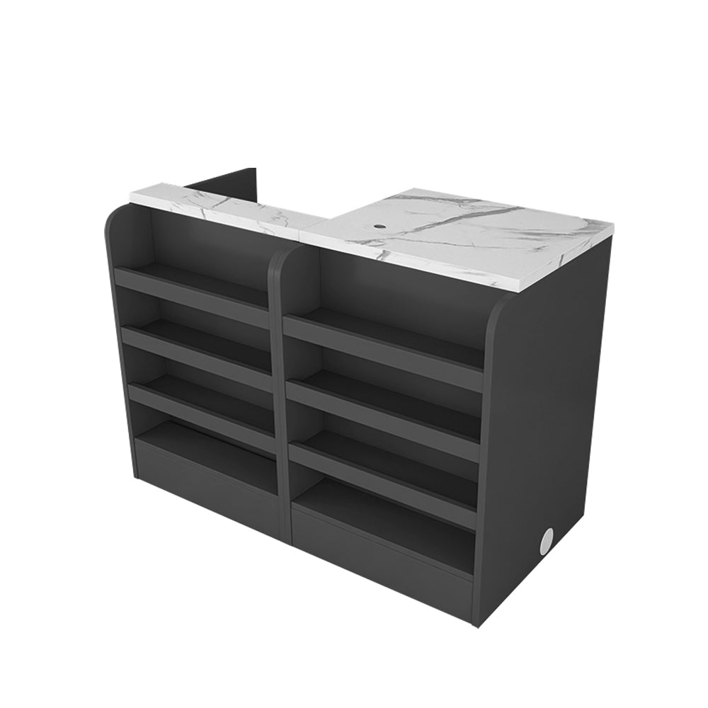 MODERA Slate MDF Desk Reception Table Top Cabinet