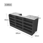 MODERA Slate MDF Desk Reception Table Top Cabinet