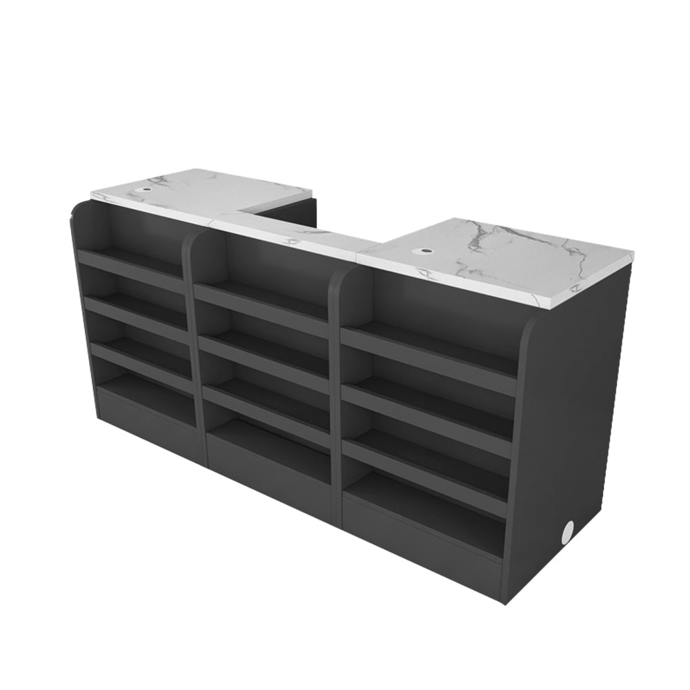 MODERA Slate MDF Desk Reception Table Top Cabinet