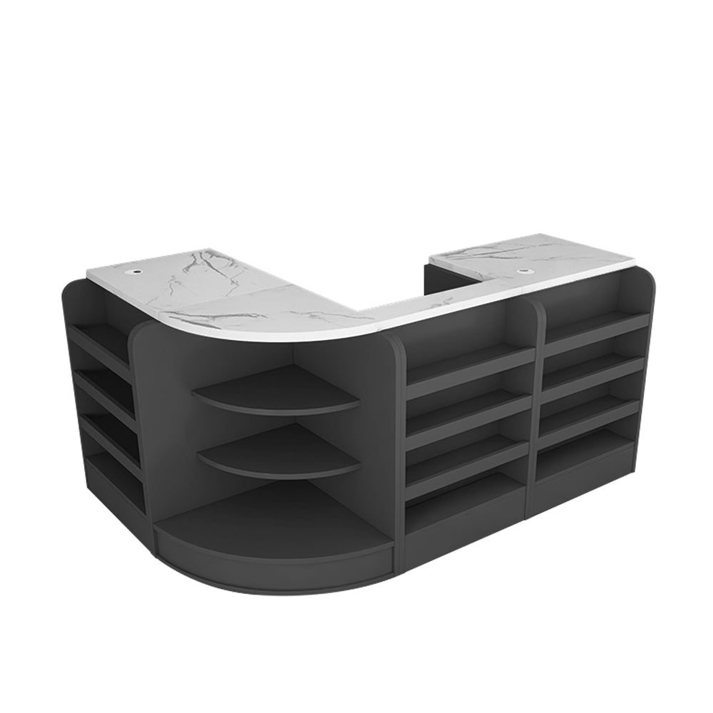 MODERA Slate MDF Desk Reception Table Top Cabinet