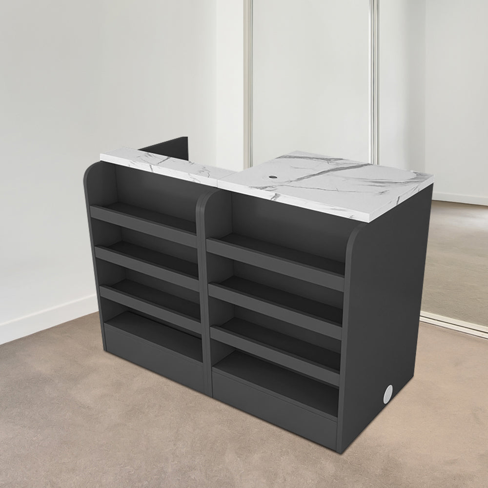 MODERA Slate MDF Desk Reception Table Top Cabinet