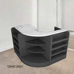 MODERA Slate MDF Desk Reception Table Top Cabinet