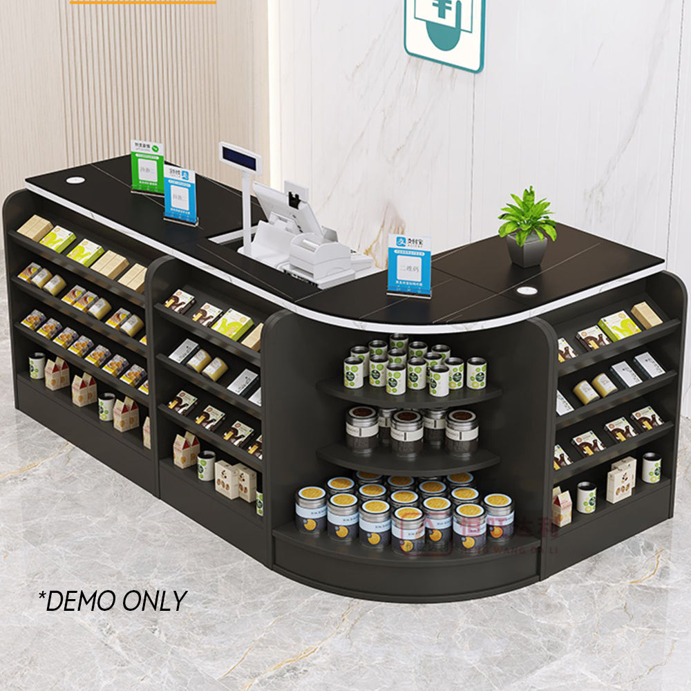 MODERA Slate MDF Desk Reception Table Top Cabinet