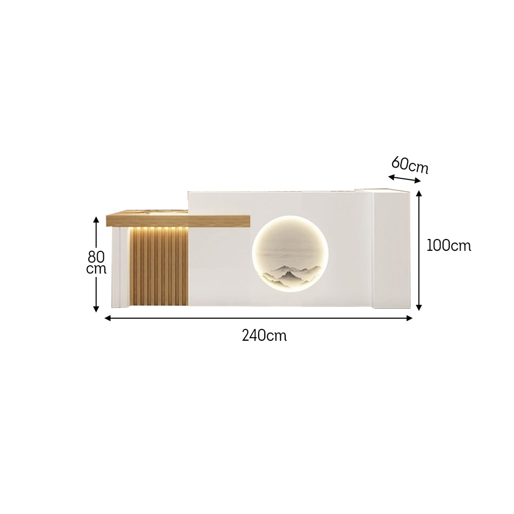 MODERA 100/180/240/300/400cm Reception w/ Length Desk Light