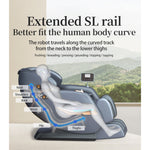 RELAXA L26MAX Gravity Recline Rail Electric - Zero with SL Guide Chair Massage Black