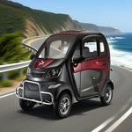 ROLLUX Enclosed Scooter with All 60V1200W 80km Wheel - Brushless Electric Steering Mobility 70 Motor, - Terrain Range