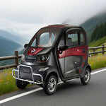 ROLLUX Enclosed Scooter with All 60V1200W 80km Wheel - Brushless Electric Steering Mobility 70 Motor, - Terrain Range