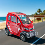 ROLLUX All Mobility - Electric Design, Brushless Motor, Control, Scooter 70 Enclosed 60V1200W Wheel Steering Terrain 80km - Range