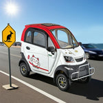 ROLLUX Enclosed Range, 70 Wheel Urban 60V1200W 80km Comfort, Scooter with Mobility Safe - Motor, - Long Steering All-Weather Commuting