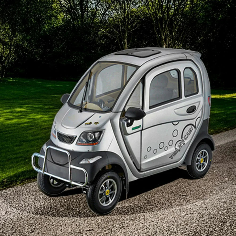 ROLLUX Enclosed Scooter with All 60V1200W 80km Wheel - Brushless Electric Steering Mobility 70 Motor, - Terrain Range