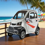 ROLLUX All Mobility - Electric Design, Brushless Motor, Control, Scooter 70 Enclosed 60V1200W Wheel Steering Terrain 80km - Range