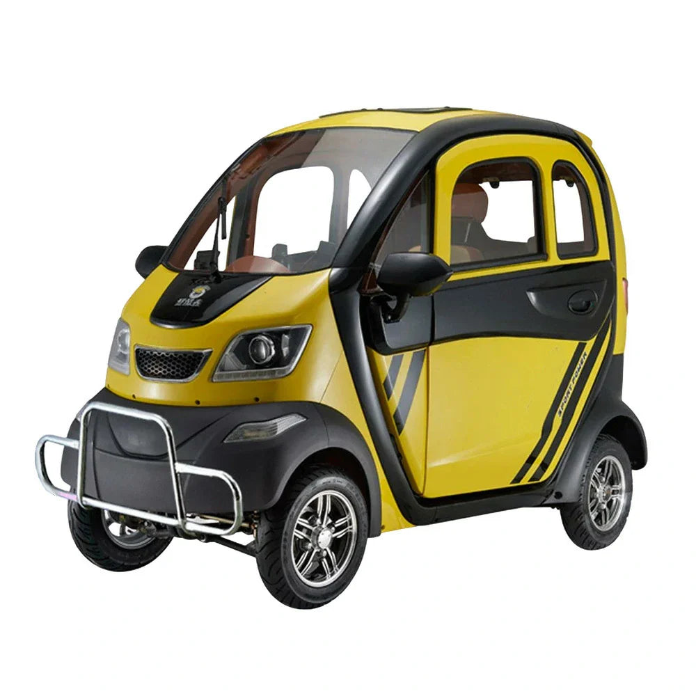 ROLLUX Enclosed Range, 70 Wheel Urban 60V1200W 80km Comfort, Scooter with Mobility Safe - Motor, - Long Steering All-Weather Commuting