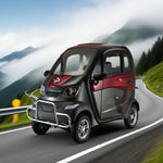 ROLLUX Enclosed All-Weather Scooter - with Urban Wheel Control Mobility Motor, 70-80km Range, 60V1200W Safe Comfort, Steering Travel