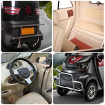 ROLLUX Enclosed All-Weather Scooter - with Urban Wheel Control Mobility Motor, 70-80km Range, 60V1200W Safe Comfort, Steering Travel