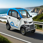 ROLLUX Enclosed Comfort, All-Weather 70-80km Steering 60V1200W Control Urban - Motor, Safe Scooter Mobility with Wheel Range, Travel