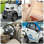 ROLLUX Enclosed Comfort, All-Weather 70-80km Steering 60V1200W Control Urban - Motor, Safe Scooter Mobility with Wheel Range, Travel