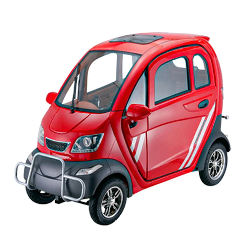 ROLLUX Enclosed with 70-80km Electric - Long Wheel Swivel Conditioning 60V1200W Motor, Steering Range, Air Mobility - All-Weather Scooter Seat Comfort