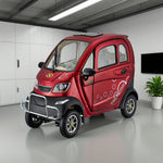 ROLLUX Enclosed with 70-80km Electric - Long Wheel Swivel Conditioning 60V1200W Motor, Steering Range, Air Mobility - All-Weather Scooter Seat Comfort
