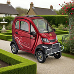 ROLLUX Enclosed with 70-80km Electric - Long Wheel Swivel Conditioning 60V1200W Motor, Steering Range, Air Mobility - All-Weather Scooter Seat Comfort