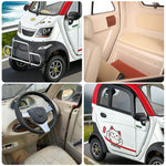 ROLLUX Enclosed Comfort, All-Weather 70-80km Steering 60V1200W Control Urban - Motor, Safe Scooter Mobility with Wheel Range, Travel