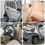 ROLLUX Enclosed All-Weather Scooter - with Urban Wheel Control Mobility Motor, 70-80km Range, 60V1200W Safe Comfort, Steering Travel