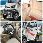 ROLLUX Enclosed with 70-80km Electric - Long Wheel Swivel Conditioning 60V1200W Motor, Steering Range, Air Mobility - All-Weather Scooter Seat Comfort