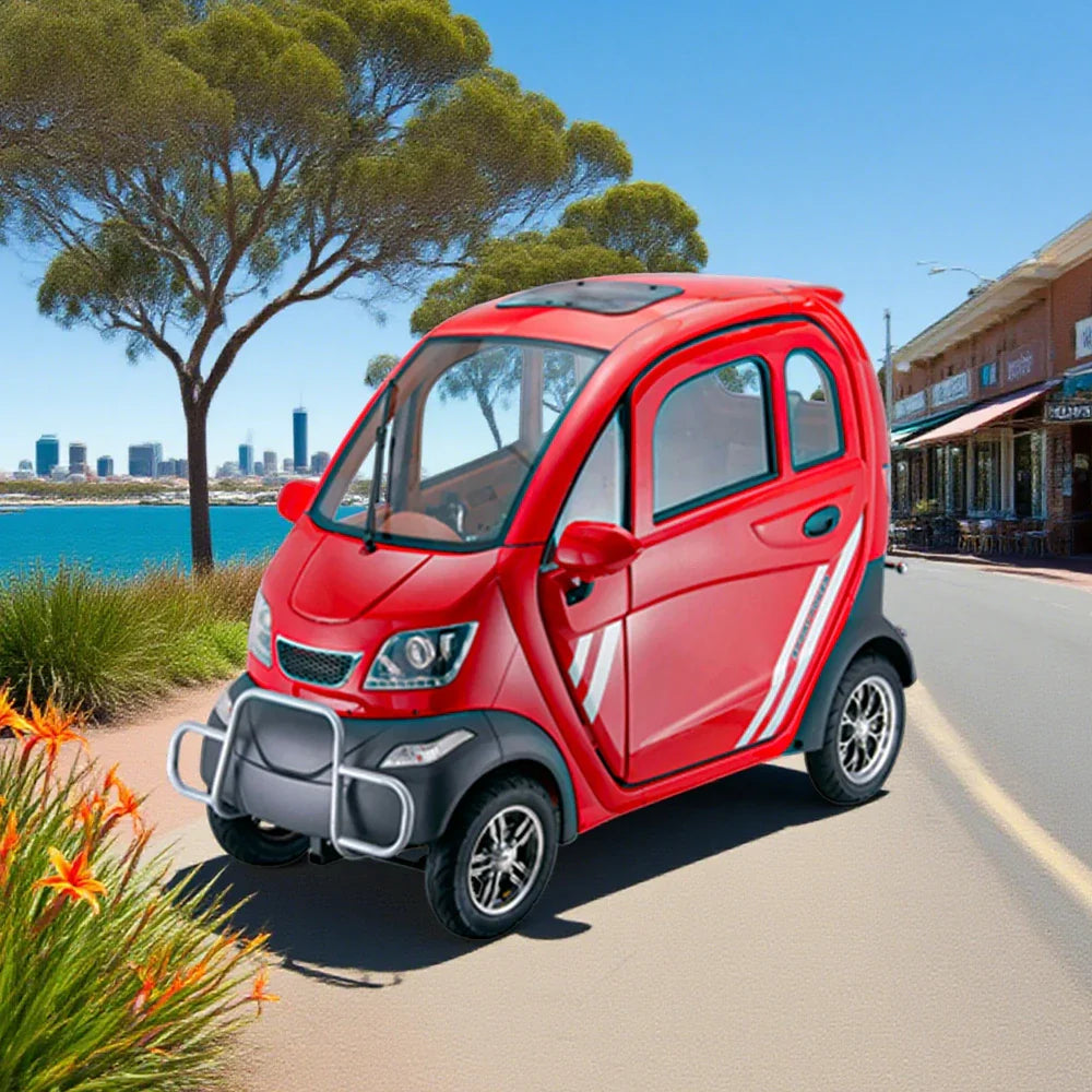 ROLLUX Enclosed Armrest Safe Comfort, 70-80km Scooter - Range, Long Motor, with 60V1200W Urban Control All-Weather Mobility Commuting