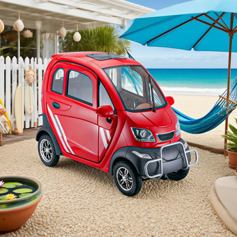 ROLLUX Enclosed Armrest Safe Comfort, 70-80km Scooter - Range, Long Motor, with 60V1200W Urban Control All-Weather Mobility Commuting