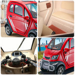 ROLLUX Enclosed Armrest Safe Comfort, 70-80km Scooter - Range, Long Motor, with 60V1200W Urban Control All-Weather Mobility Commuting