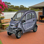 ROLLUX Enclosed Long Urban 70-80km Scooter Comfort, - Mobility All-Weather Armrest Commuting Range, 60V1200W with Safe Motor, Control