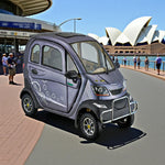 ROLLUX Enclosed Long Urban 70-80km Scooter Comfort, - Mobility All-Weather Armrest Commuting Range, 60V1200W with Safe Motor, Control