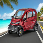 ROLLUX Enclosed Armrest Safe Comfort, 70-80km Scooter - Range, Long Motor, with 60V1200W Urban Control All-Weather Mobility Commuting