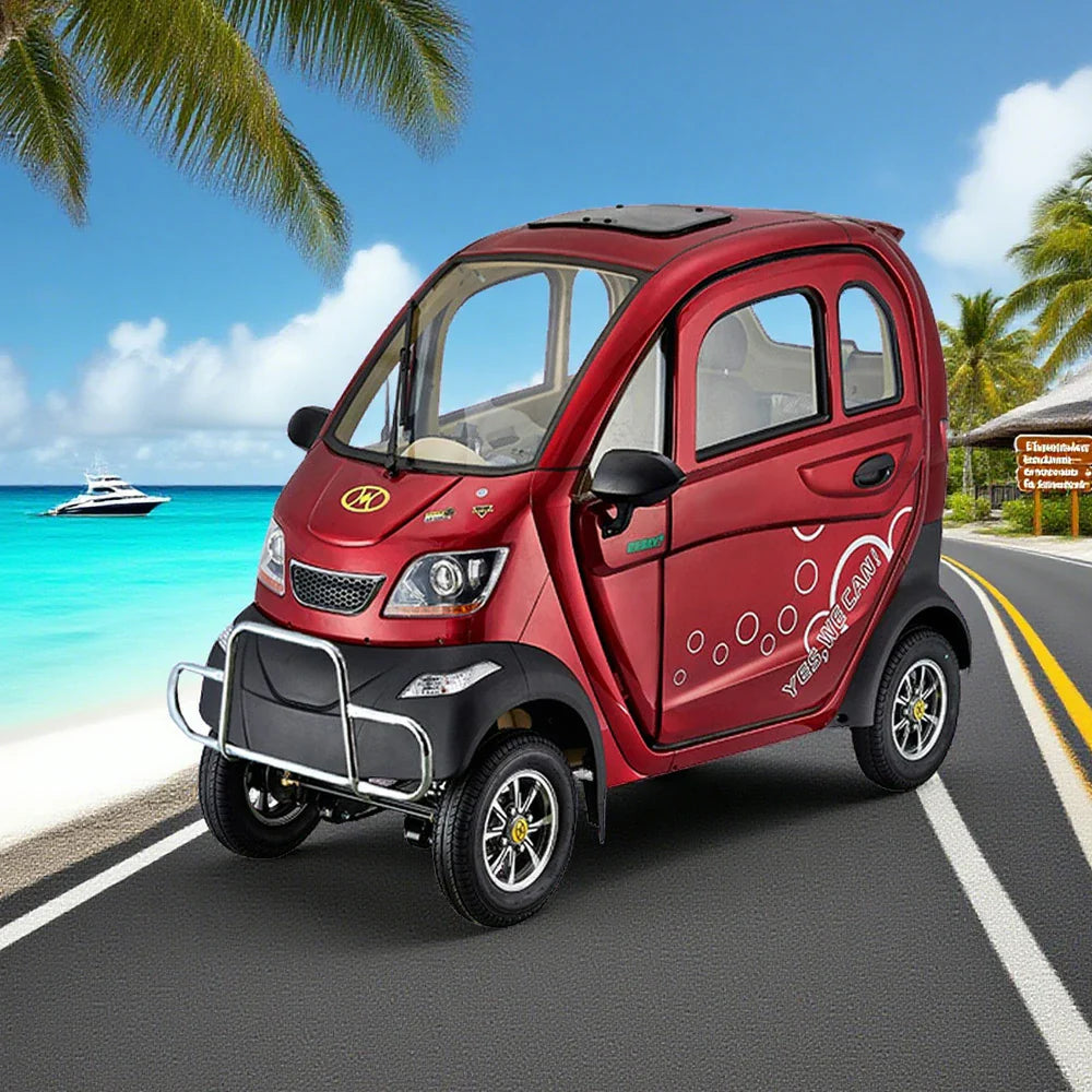 ROLLUX Enclosed Armrest Safe Comfort, 70-80km Scooter - Range, Long Motor, with 60V1200W Urban Control All-Weather Mobility Commuting