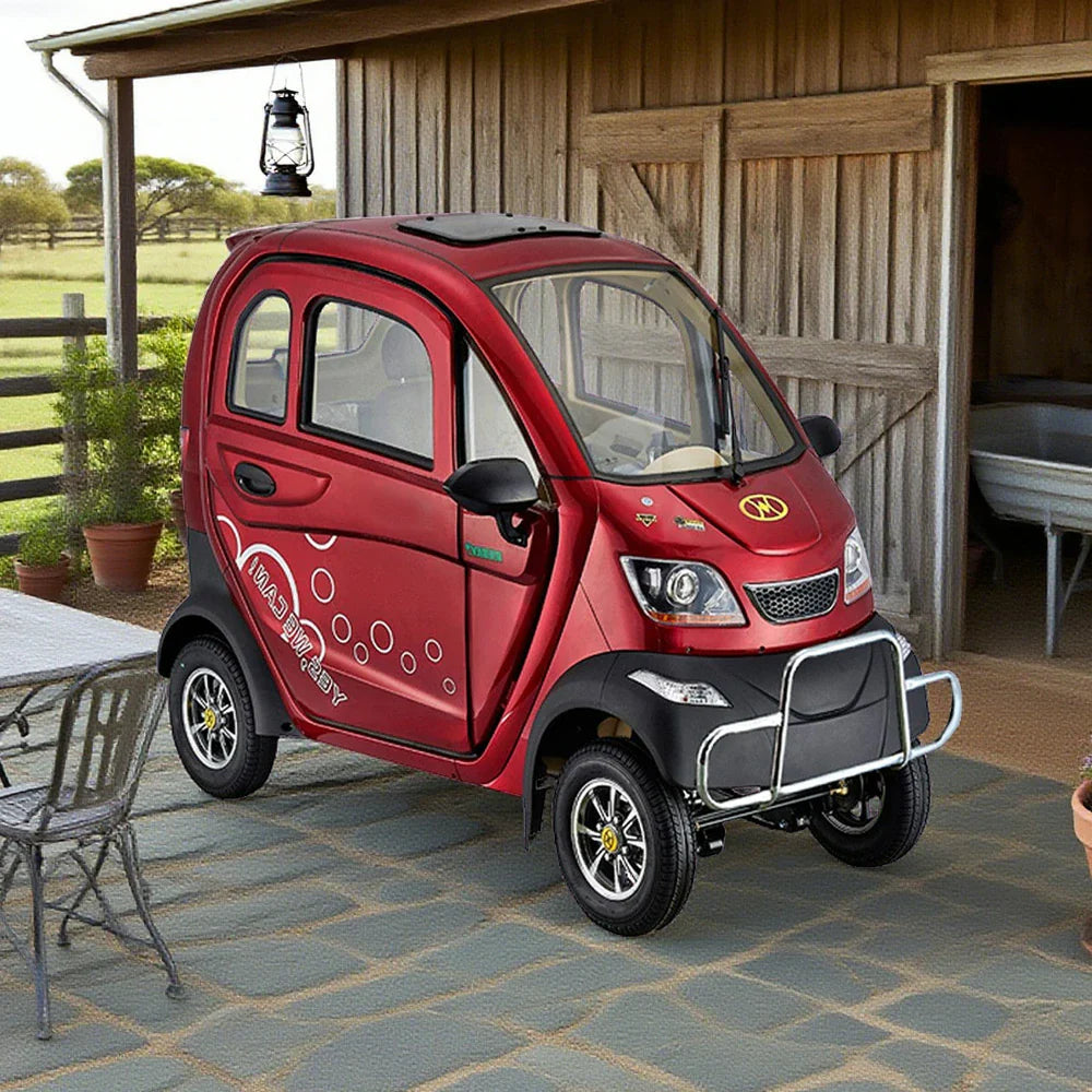 ROLLUX Enclosed Armrest Safe Comfort, 70-80km Scooter - Range, Long Motor, with 60V1200W Urban Control All-Weather Mobility Commuting