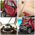 ROLLUX Enclosed Armrest Safe Comfort, 70-80km Scooter - Range, Long Motor, with 60V1200W Urban Control All-Weather Mobility Commuting