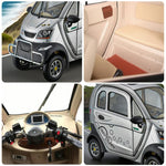 ROLLUX Enclosed Long Urban 70-80km Scooter Comfort, - Mobility All-Weather Armrest Commuting Range, 60V1200W with Safe Motor, Control