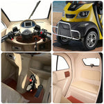 ROLLUX Enclosed 60V1200W Control Conditioning, Long - Air Seat, All-Weather with Scooter 70-80km Mobility Range, Armrest Motor, Swivel Comfort