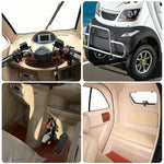ROLLUX Enclosed 60V1200W Control Conditioning, Long - Air Seat, All-Weather with Scooter 70-80km Mobility Range, Armrest Motor, Swivel Comfort
