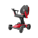 ROLLUX Foldable Battery, Mobility Scooter Easy Compact 13Ah/20Ah - to Portable 4-Wheel Store Lithium - Red