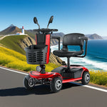 ROLLUX 350W Battery, Compact Lightweight - Scooter - Design Lithium 20Ah 4-Wheel Mobility Red