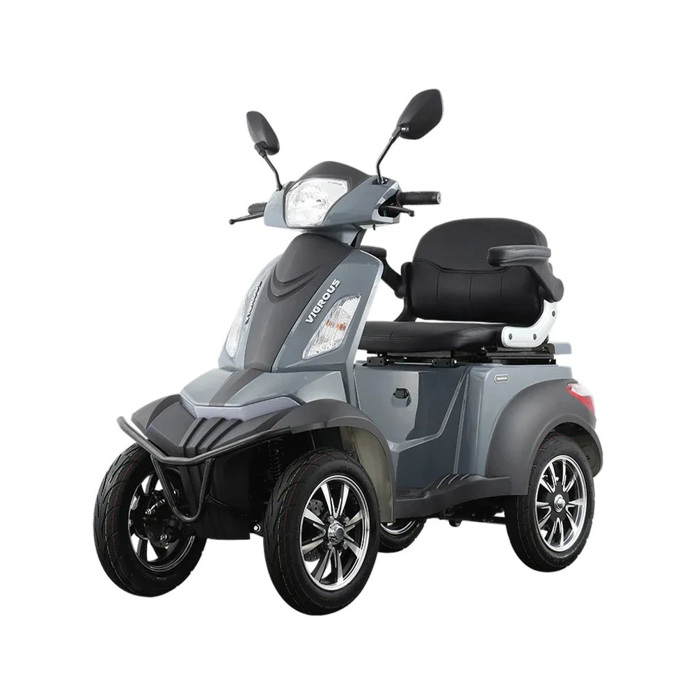 ROLLUX Compact 4-Wheel Battery Motor, Lead-Acid Scooter - Mobility 500W 20Ah/30Ah 48V Lithium - or Grey