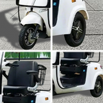 ROLLUX E3 Wheel battery 3 Dual Lithium 1600W Motors Mobile Scooter-White