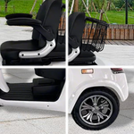 ROLLUX E3 Wheel battery 3 Dual Lithium 1600W Motors Mobile Scooter-White