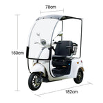 ROLLUX E3 Wheel battery 3 Dual Lithium 1600W Motors Mobile Scooter-White