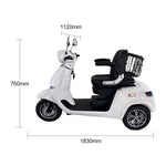 ROLLUX E3 Wheel battery 3 Dual Lithium 1600W Motors Mobile Scooter-White
